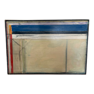 Abstract Expressionism Painting in the Manner of Diebenkorn (12”x 18”)