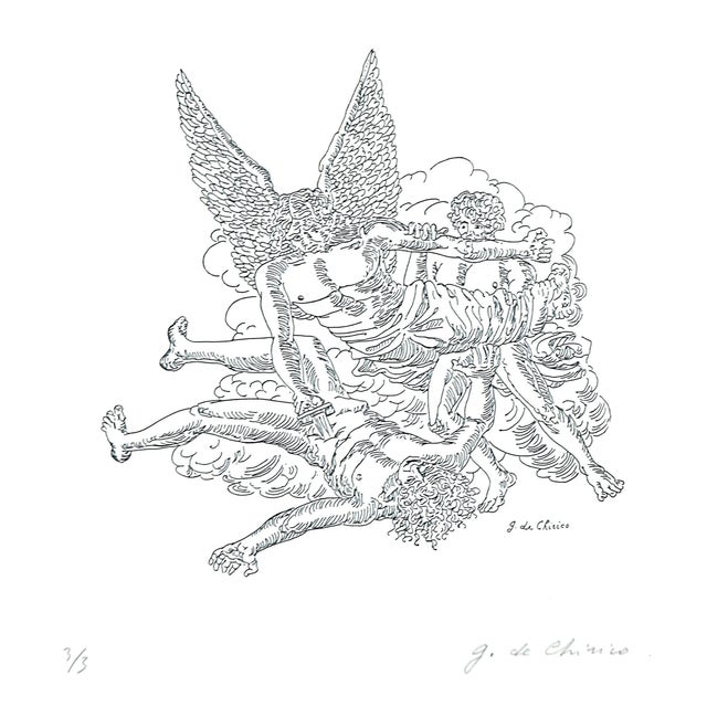 Giorgio De Chirico, Apocalypse of John the Evangelis, Etching, 1970s For Sale