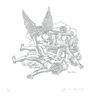 Giorgio De Chirico, Apocalypse of John the Evangelis, Etching, 1970s