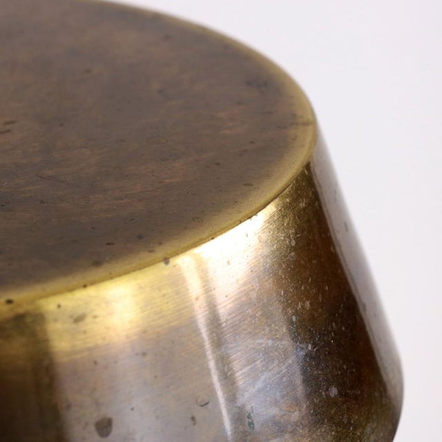 Mid-Century Brass Table Lamp with Pantograph Arm, Italy, 1940s For Sale - Image 6 of 11