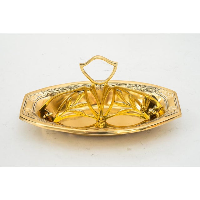 Jugendstil Brass Centerpiece, 1907 For Sale - Image 10 of 10