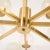 Metal Early 21st Century Brass Sunburst Style Chandelier with Glass Globes For Sale - Image 7 of 13