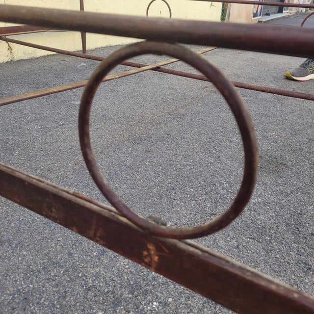 Genoese Bed in Painted Iron, 1800s For Sale - Image 17 of 18