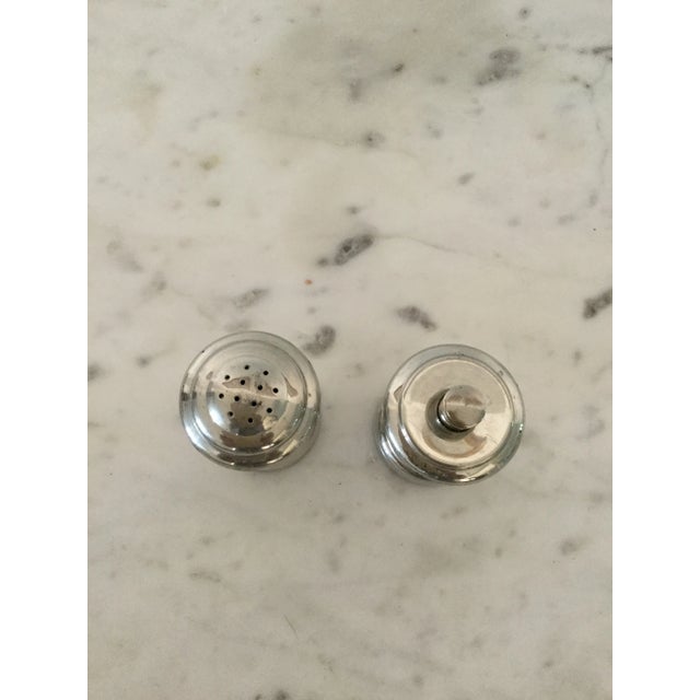Traditional Vintage Empire Pewter Salt Shaker and Grinder Pepper- a Pair For Sale - Image 3 of 6
