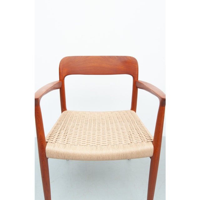 Vintage Model 56 Teak Chairs by Niels Otto Møller for J. L. Møller Furniture Factory, 1950s, Set of 2 For Sale - Image 12 of 18