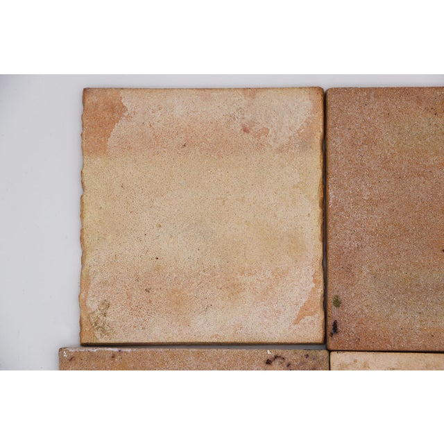 19th Century Set of Four Baroque Floral Tiles, Portuguese For Sale - Image 9 of 11