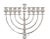 We are delighted to offer you this sterling silver modern menorah. With Hanukkah just a few weeks away, now is the time to...