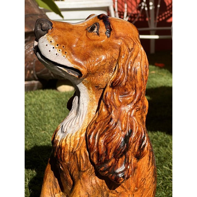 Antonio Campuzano Y Solans, Cocker Dog, 1960s, Terracotta For Sale - Image 3 of 10