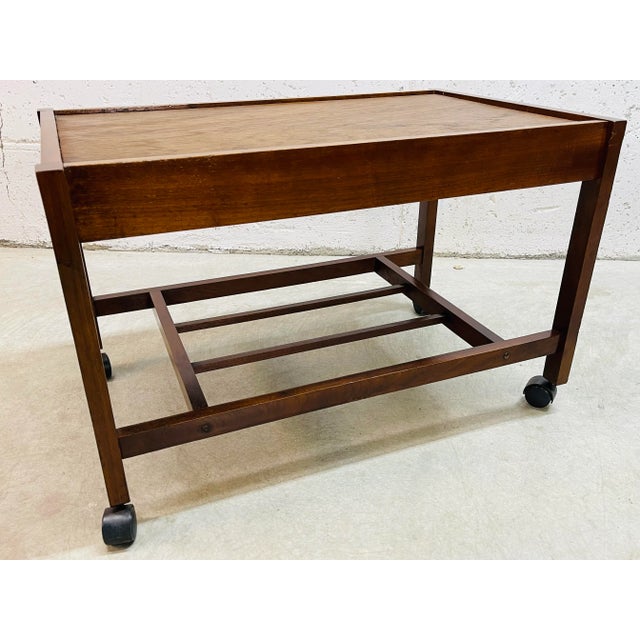 1960s Vintage 1960s Rolling Utility Cart For Sale - Image 5 of 7