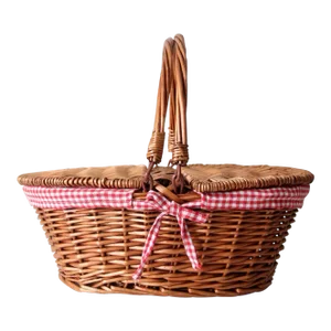 Vintage Wicker Picnic Basket