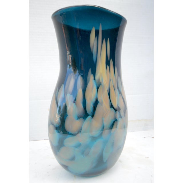Cerulean 2008 Signed Dale Chihuly "Persian Nights” Art Glass Vase Studio Edition For Sale - Image 8 of 18