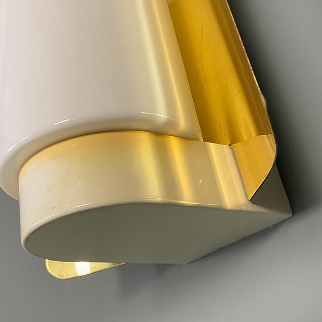 Mid-Century Modern Brass & Glass Wall Light by Jakobsson for Ab Markaryd, Sweden, 1970s For Sale - Image 6 of 13