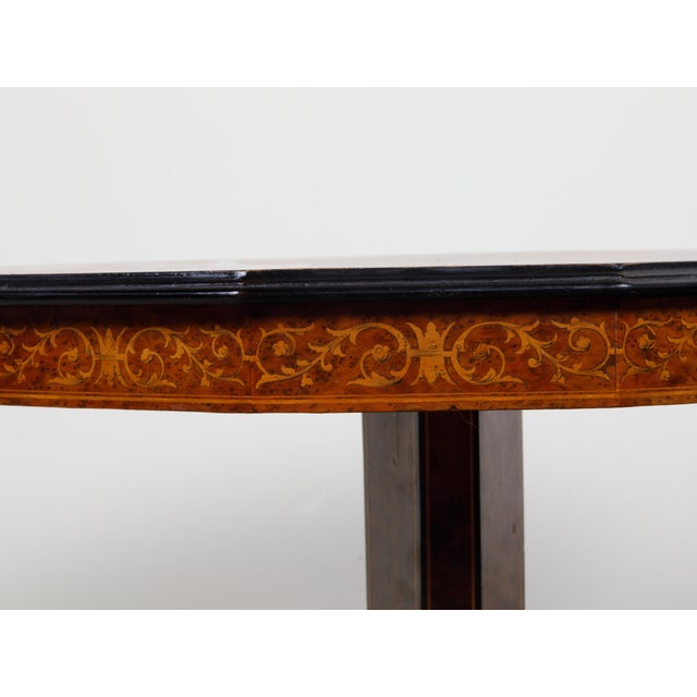 Pair of Italian Sorrento 19th Century Side Tables with Mythological Marquetry For Sale - Image 11 of 12