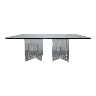 Mid 20th Century Attributed to Jeffrey Bigelow Stella Prism Dining Table For Sale