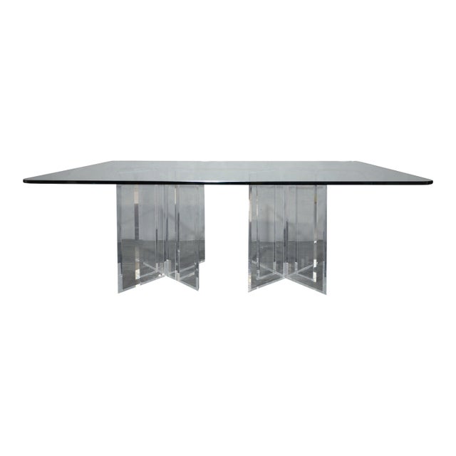 Mid 20th Century Attributed to Jeffrey Bigelow Stella Prism Dining Table For Sale