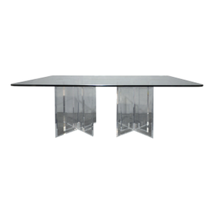 Mid 20th Century Attributed to Jeffrey Bigelow Stella Prism Dining Table