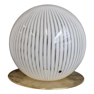 Vintage Italian Murano Glass Globe Table Lamp by Itre, 1970s For Sale