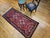 Vintage Persian Lilian Rug, Handknotted Wool, Geometric Pattern, Red & Ivory, 3x7 For Sale - Image 9 of 18