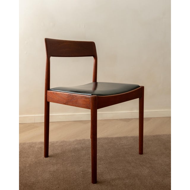 Danish Modern Teak Dining Chairs by Johannes Nørgaard, 1960s, Set of 5 For Sale - Image 9 of 18