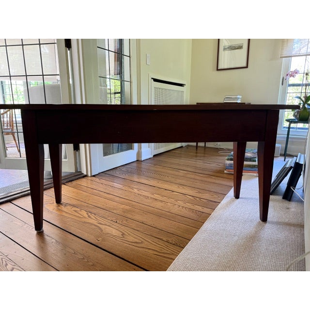 1990s Rustic Brown Console Table With Drawers For Sale - Image 13 of 14