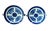 Chinese Blue Fitzhugh Porcelain Hot Plates Set of Four For Sale In Tampa - Image 6 of 12