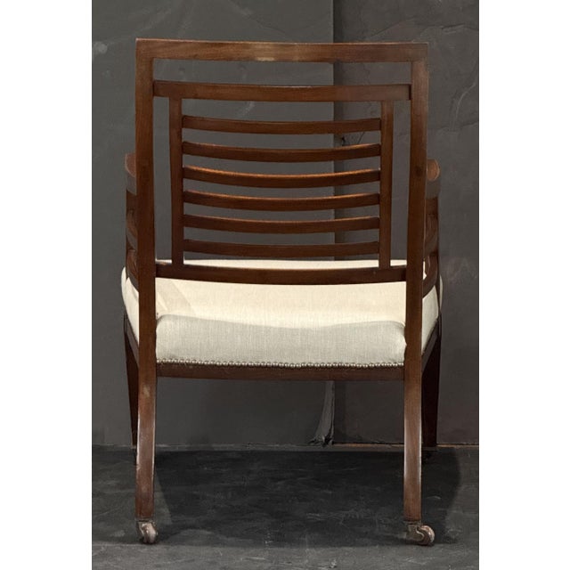 English Vernacular Reading Chair or Armchair of Mahogany From the Georgian Era For Sale - Image 10 of 13