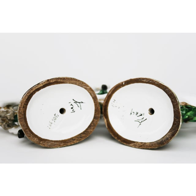 White 20th Century Pair of Italian Porcelain Figure of Horses For Sale - Image 8 of 8