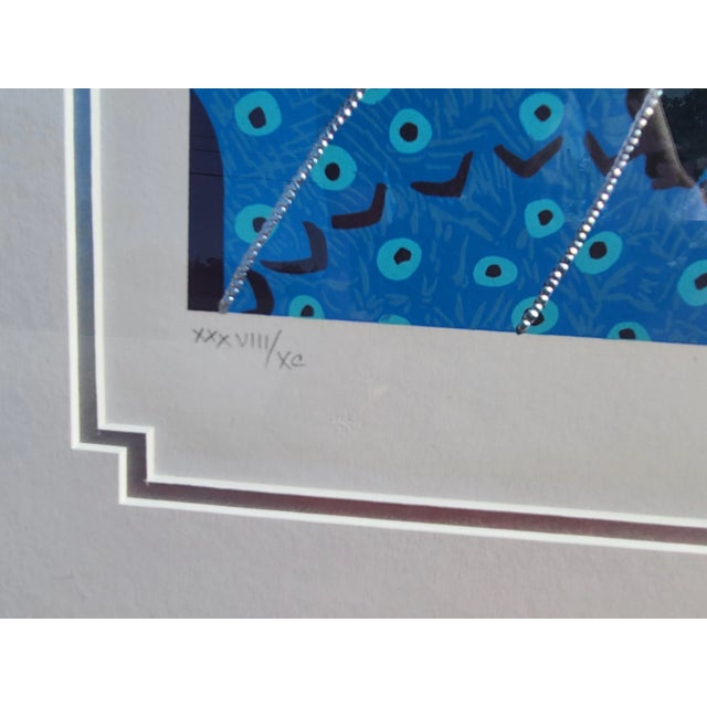 Erté Zeus and Hera Suite 1981 Limited Edition Lithographs, Framed Pair For Sale - Image 9 of 12