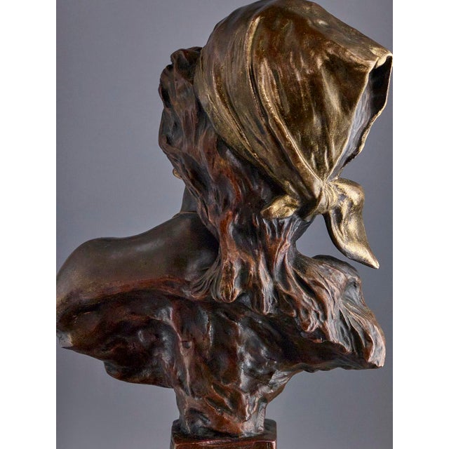 Emmanuel Villanis, Saida, 1900s, Bronze Sculpture For Sale - Image 6 of 12