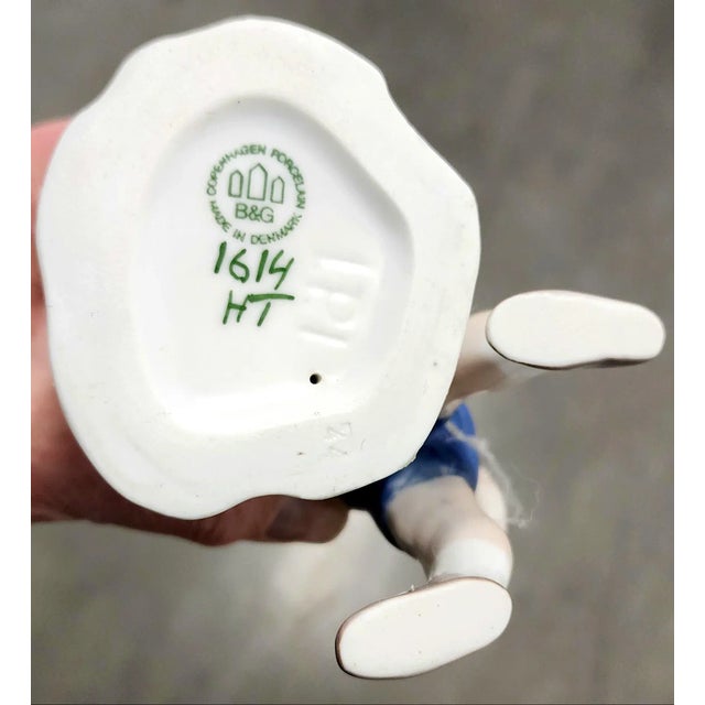 Bing & Grondahl Danish Hand Painted Fine Porcelain Figurine For Sale - Image 10 of 11