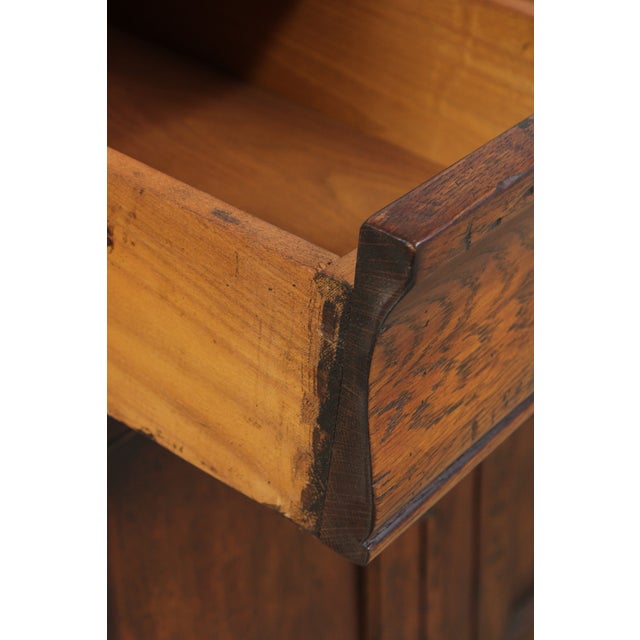 1980s English Hand Crafted Distressed Oak Sideboard Cabinet For Sale - Image 5 of 16