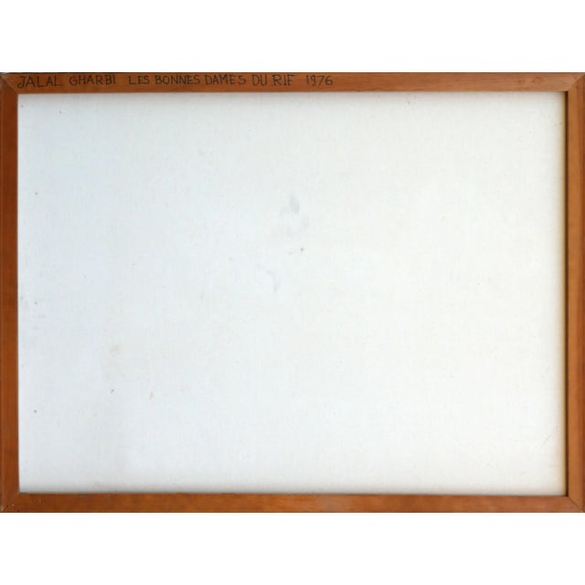 Cactus Fruit Sellers, Jalal Gharbi Oil on Canvas Painting For Sale - Image 4 of 5