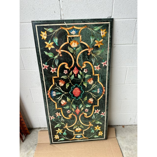 1990s 1990s Vintage Pietra Dura Design Coffee Table Top For Sale - Image 5 of 5