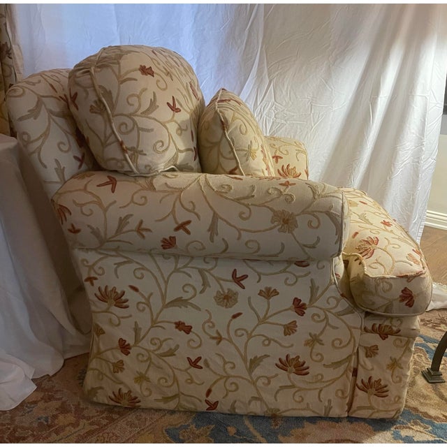 English Lounge Chair on Swivel, Attributed to John Cottrell For Sale - Image 3 of 9