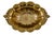Vintage Antique Hammered Brass Rococo Revival Footed Bowl. Made from solid brass with a hand-hammered texture that creates...