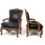 Elevate your estate with the timeless grandeur of this exceptional pair of Maitland-Smith Rococo Revival armchairs. These...