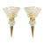 Contemporary Pair of Murano Rostrato Glass Sconces - Manner of Barovier Toso For Sale