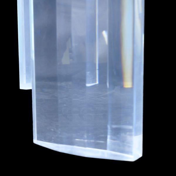 Hollywood Regency Vintage Karl Springer Lucite Coffee Table For Sale - Image 3 of 5