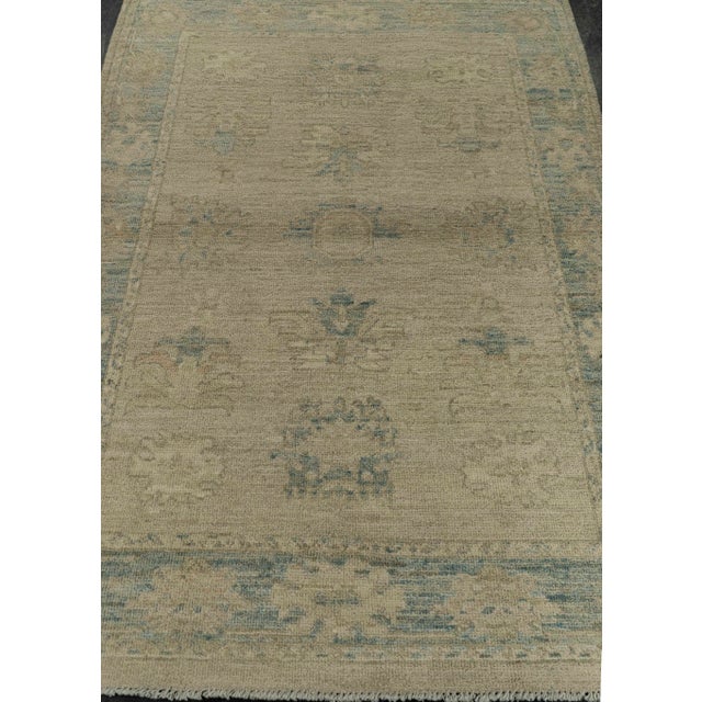 Oushak Rug 3'3" x 4'10" #21357 Explore a curated collection of hallway runners, wool rugs, and handmade masterpieces at ,...