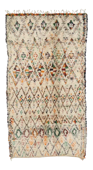 Vintage Berber Beni Ourain Moroccan Rug - 06'00 X 10'10