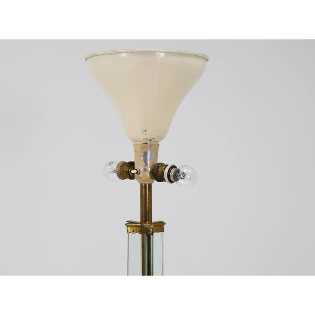 Fontana Arte Large Glass Stem Luminator Lamp by Pietro Chiesa for Fontana Arte, 1940s For Sale - Image 4 of 9