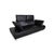 Modern Koinor Volare Two-Seater Leather Sofa Black Couch Manual Function For Sale - Image 3 of 12
