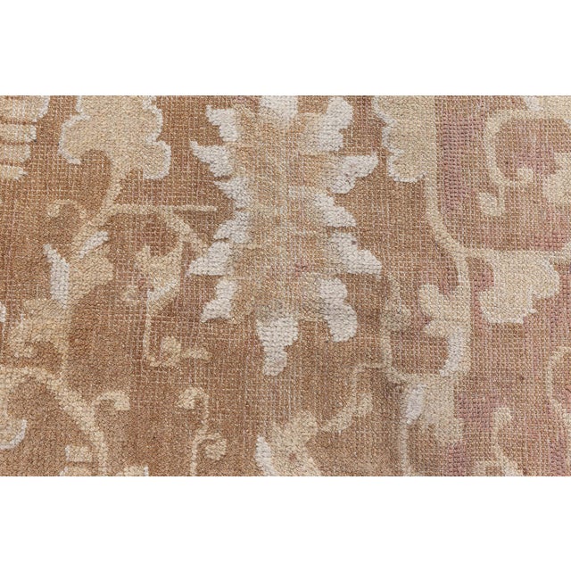 Mid 19th Century Doris Leslie Blau Antique 19th-Century Chinese Botanic Rug For Sale - Image 5 of 9