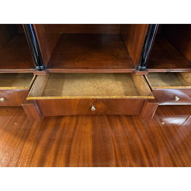 Neoclassical Fall-Front Secretaire Cabinet in Mahogany, 1780 For Sale - Image 9 of 15