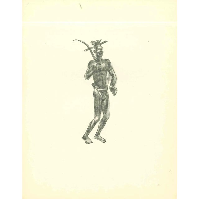 Farmer is an original lithograph realized in the early 1930s by Emmanuel Gondouin, (Versailles, 1883 - Parigi, 1934). The...