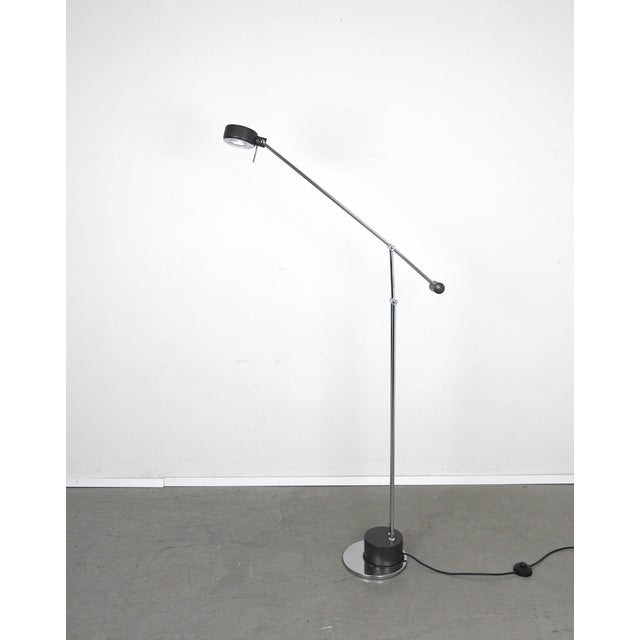 1970s Chrome-Plated Adjustable Articulated Arm Floor Lamp from Sölken Leuchten, Germany, 1970s For Sale - Image 5 of 18
