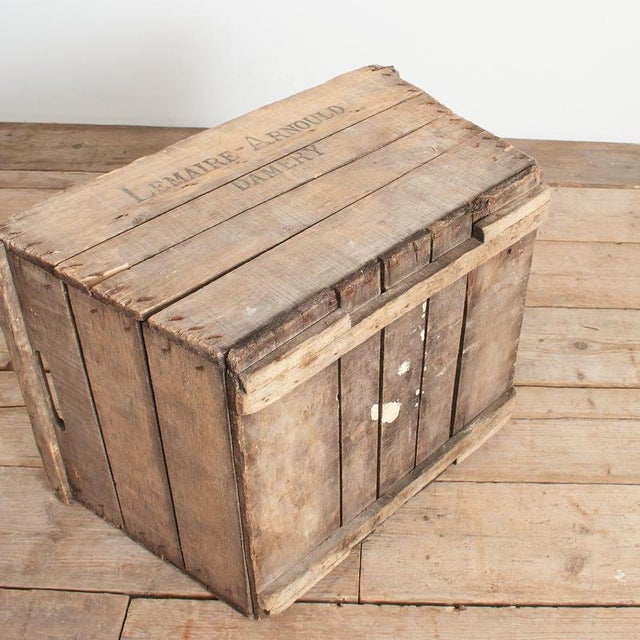 French Champagne Wooden Harvest Crate, 1950s For Sale - Image 6 of 7