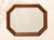 Mid 20th Century Vintage Mid-Century Modern Octagonal Walnut Wall Mirror For Sale - Image 5 of 6
