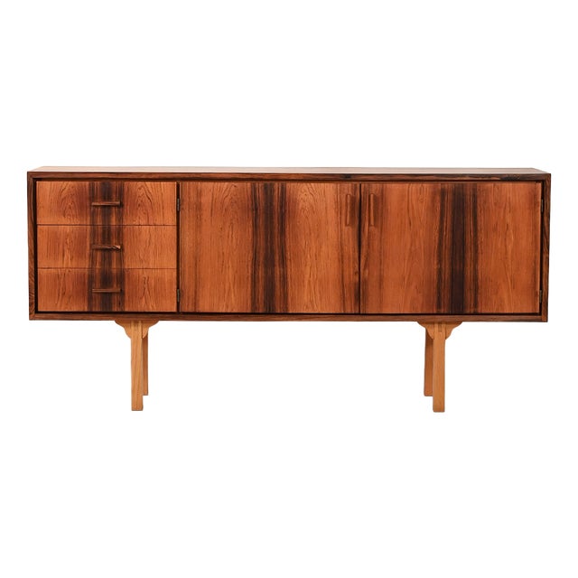 Small Scandinavian Rosewood Sideboard, 1950s For Sale