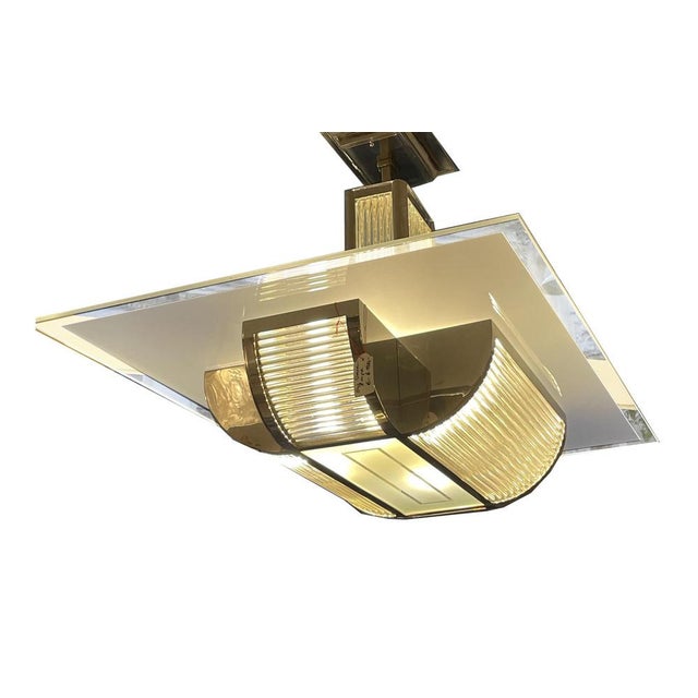 Modern Ceiling Lamp by René Pottier For Sale - Image 3 of 12